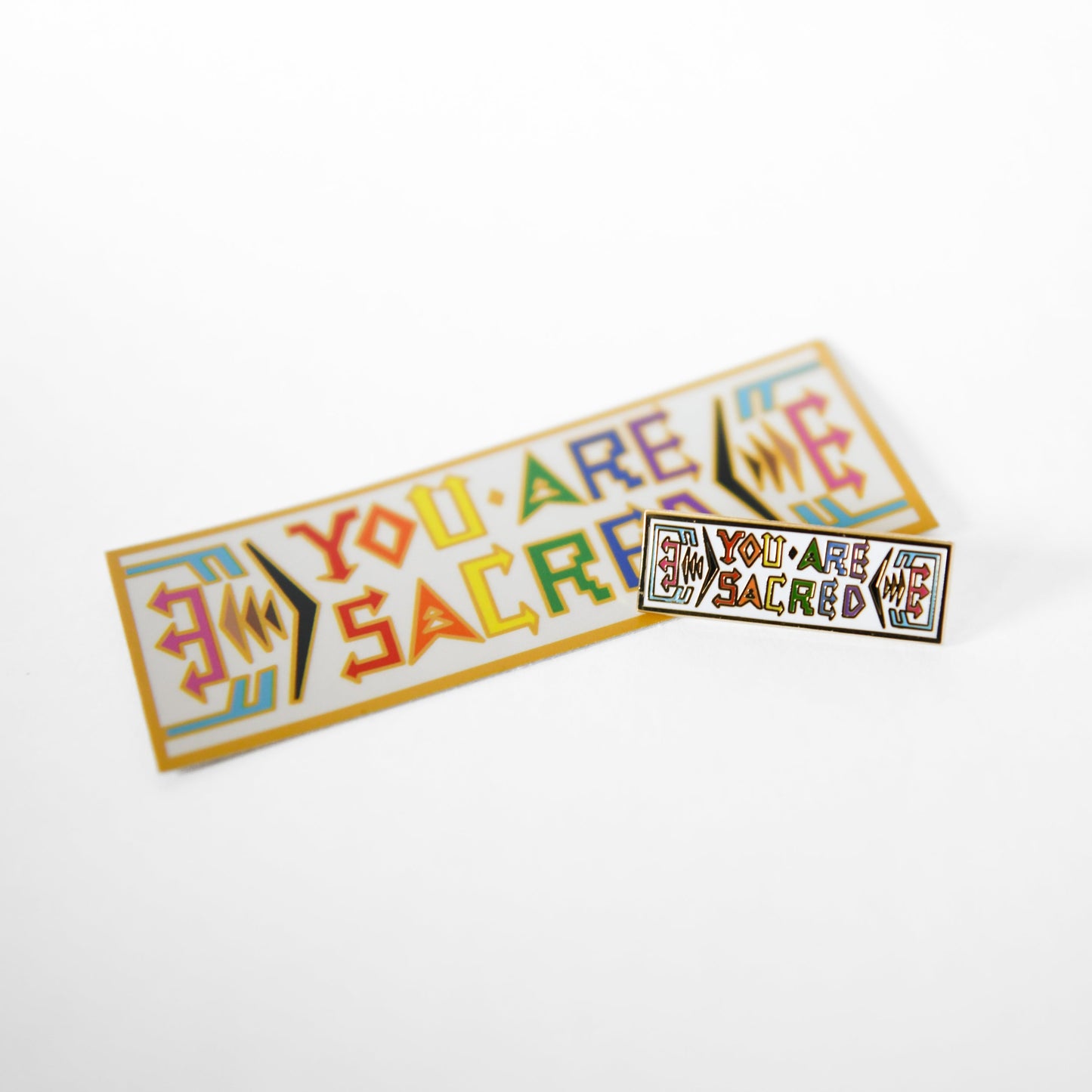 You Are Sacred Sticker - Rainbow